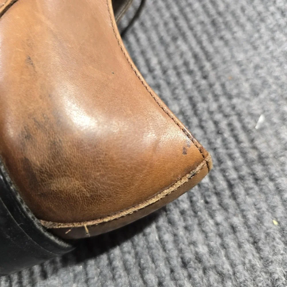 To Boot New York Shoes Mens Size 9 Brown Leather Cap Toe Oxford Dress Made Italy